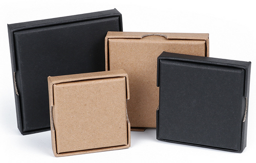 100pcs Shipping Friendly Thin Box 2 3/4" x 2 3/4" x 5/8"H Kraft