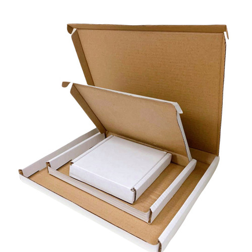 Corrugated Shipping Friendly Slot Lettermail Box 3 1/2 x3 1/2 x 5/8"H (9*9*1.7cm)