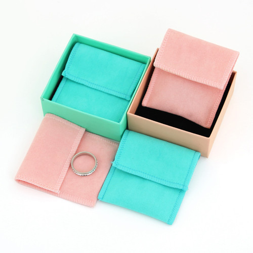 Deluxe Velvet Gift Jewellery Bag Pouch 2.5" x 2.5" Teal Blue