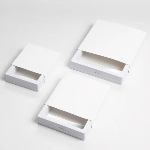 10pcs Paper Sleeve (For 3D Box 3 1/2" x 3 1/2") White