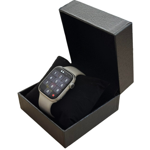 Watch Bracelet Bangle Box Pillow Case 4"x4"x2.35" Black