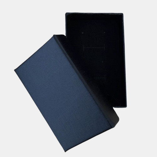 100pcs Jewelry Box 3"x2"x1"(Foam Insert) Linen-Textured Black