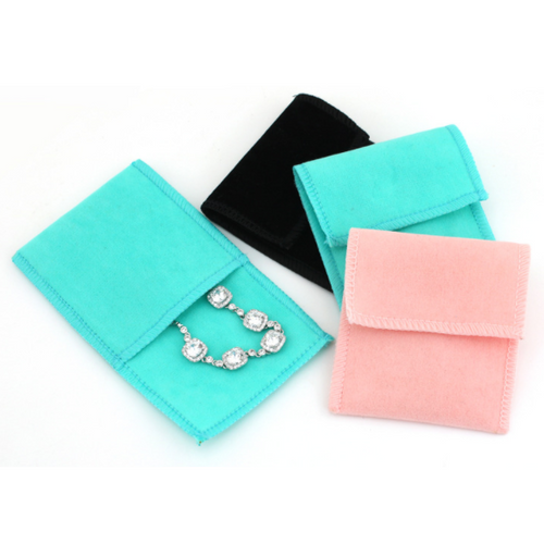 Deluxe Velvet Gift Jewellery Bag Pouch 2.5" x 2.5" PInk