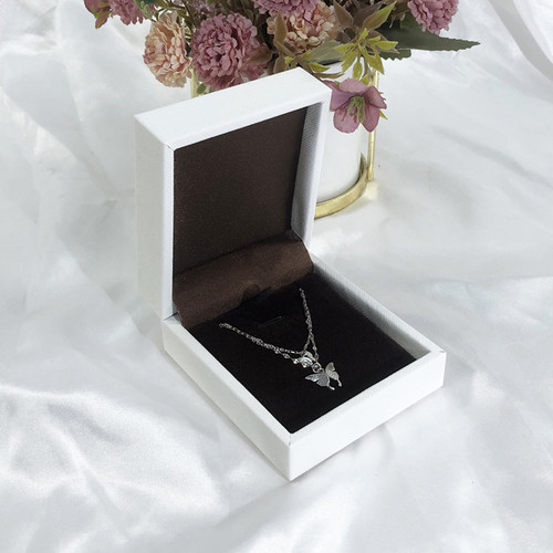 Luxury  Leatherette Jewelry Gift Boxes White