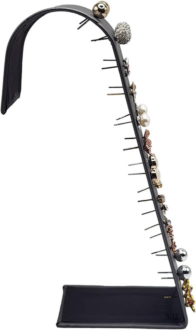 Multi-Pair Earring Stand Steel Grey 6 5/8"H