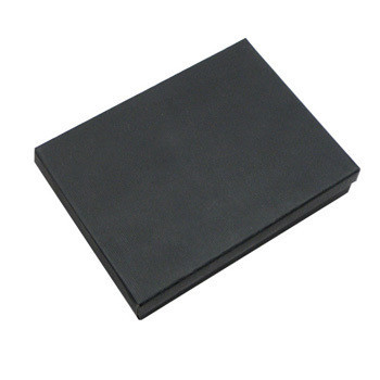 100 Jewelry Gift Box 5 3/16" x 4 3/8" x 1 1/16" (Cotton-Filled) Black Matte