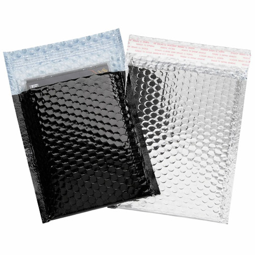 100pcs Metallic Glamour Bubble Mailer Envelope 11" x 14.5" (28 x37 cm) Multiple Colors