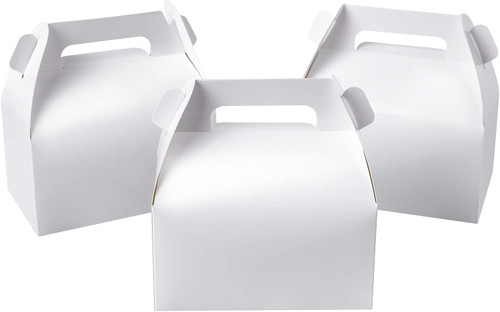 100pcs Food Take-out Gable Box 4.5" x 3.3" x 5" H White