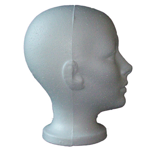 Generic Styrofoam Foam Female Head Model Wig Hat