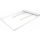 Multi Chain Necklace Easel Display Panel White Leatherette