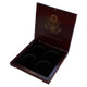 Coin Case Rose Wood Box for 4 Eagle Silver Coins