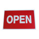 Large Plastic Sign "OPEN" "CLOSED" Two Sided 11x7"