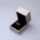 Large Brushed Leather Jewelry Box Light Gold