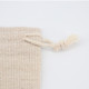 100pcs Cotton Linen Bag Muslin Cloth Pouch 6.5" x 8.5"  Beige (17*23cm)