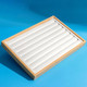 Premium Bamboo Wood Jewelry Display Tray White Leather