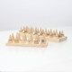 Wooden 24-Cone Ring Display Detachable 