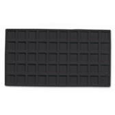 Flocked Tray Liner 50-Compartment Insert Black