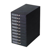 Jewelry Storage Organizer wtih 10 Trays Black