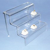 Acrylic Step Riser Stair Display 12"x9"x9" Clear