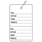 100 Paper Price Label Tag 2 7/8" Strung-Printed