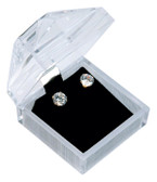 12 Crystal Style Clear Jewelry Gift Box Earrings