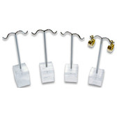 4-Pc Earring Tree Display Set Acrylic Base