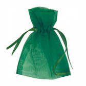 100 Organza Jewelry Bag Gift Pouch Green 4x6"