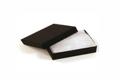 100 Earring Pin Boxes 2 1/8" x 1 5/8" x 3/4" (Shipping-Friendly) Black Linen