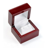 Rosewood Leather Earring Jewelry Gift Box