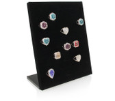 Upright 50-Ring Display Panel Black Velvet