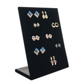 Upright 30-Pair Earring Display Panel Black Velvet