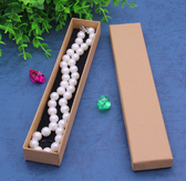 100pcs Necklace Bracelet Pen Box (Foam Insert) 8.5x1.5x1" Kraft