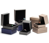 Custom Print Brushed Leather Jewelry Box (6 Colors)