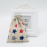 50pcs Jewelry Gift Pouch 4x5.5" Cotton Bags US. Flag