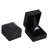 LED Jewelry Box for Ring Black