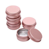 Round Tin Box 30ML Jar (47*24mm) Rose Gold