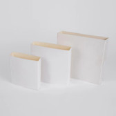 10pcs Paper Sleeve (For 3D Box 3 1/2" x 3 1/2") White