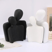 Resin Couple Mannequin Necklace Pendant Jewelry Display Set 