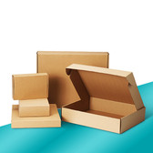 100 pcs Shipping Mailer Corrugated Box Kraft Brown 