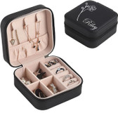 Custom Jewelry Organizer Box Travel Storage Case Black