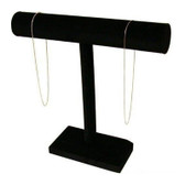 Necklace Bracelet Chain Display T-Bar 12"H Black Velvet