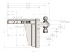 2.0" EXTREME DUTY 8" DROP/RISE HITCH