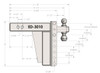 3.0" EXTREME DUTY 10" DROP/RISE HITCH