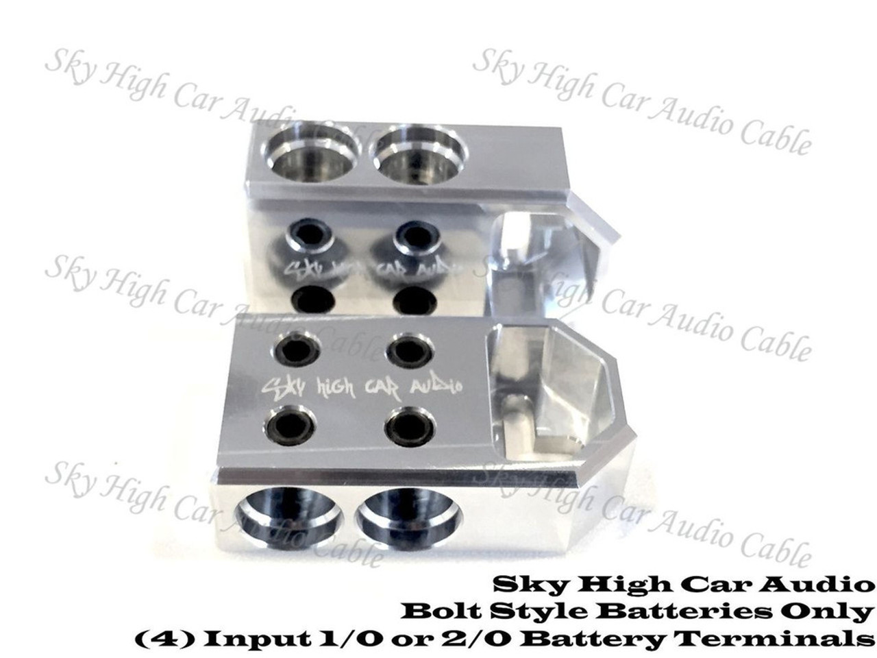 Sky High Car Audio 4 - 1/0, 2/0 XL or 4/0 XL Battery Terminals