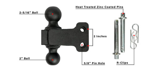 Bulletproof Medium Duty 2" & 2 5/16" Dual Ball