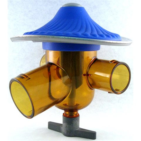 Spin Flow Aerator - 3-Port - Clear - Wear Plate