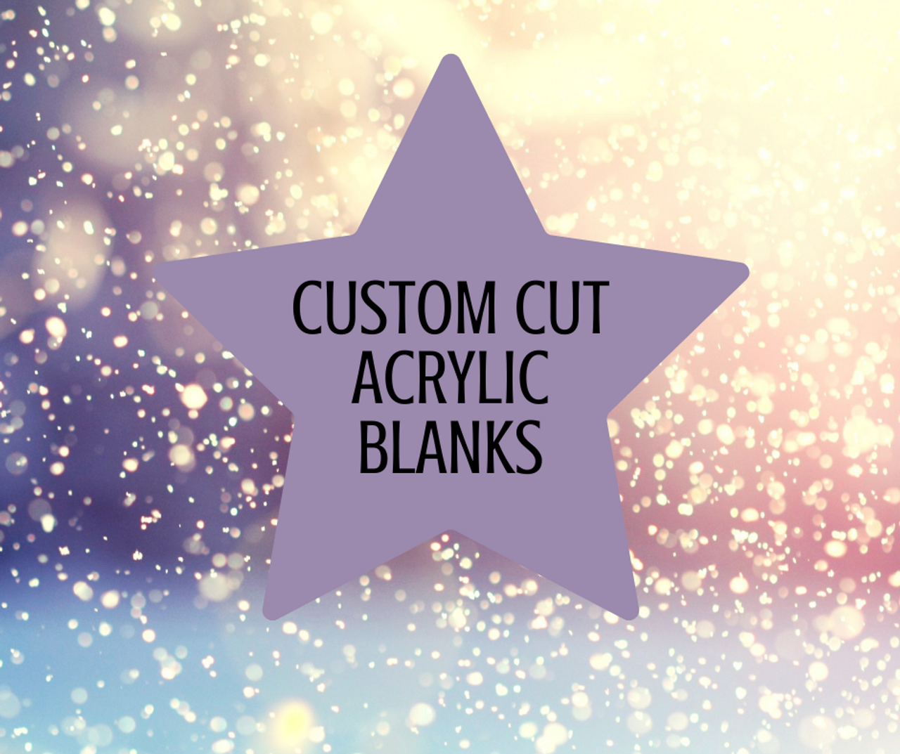 Acrylic Circle – Bespoke Blanks