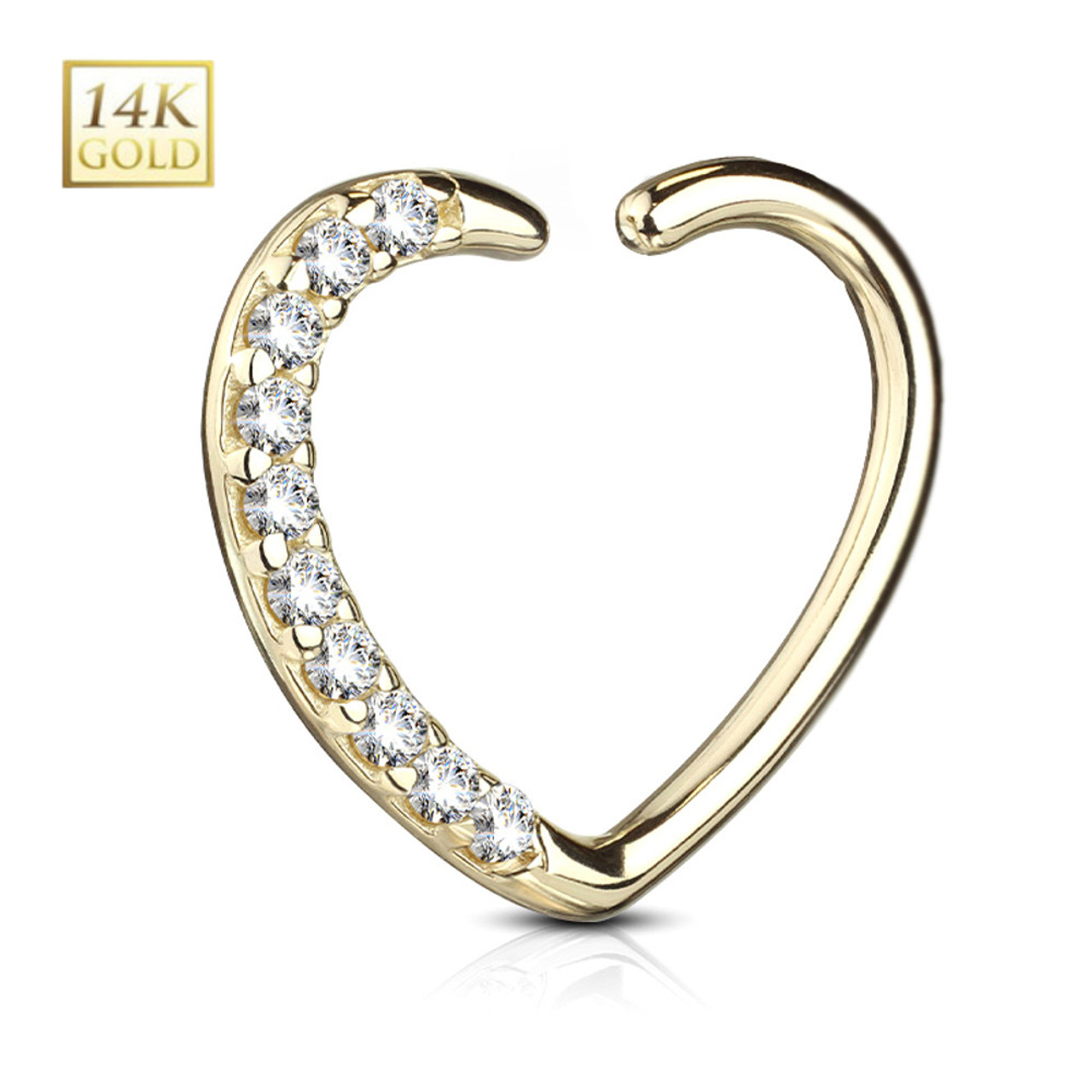 [LLOYD] 韓国☆14K GOLD☆Volume heart Piercing LLOYD] 韓国☆14K GOLD☆Volume heart Piercing