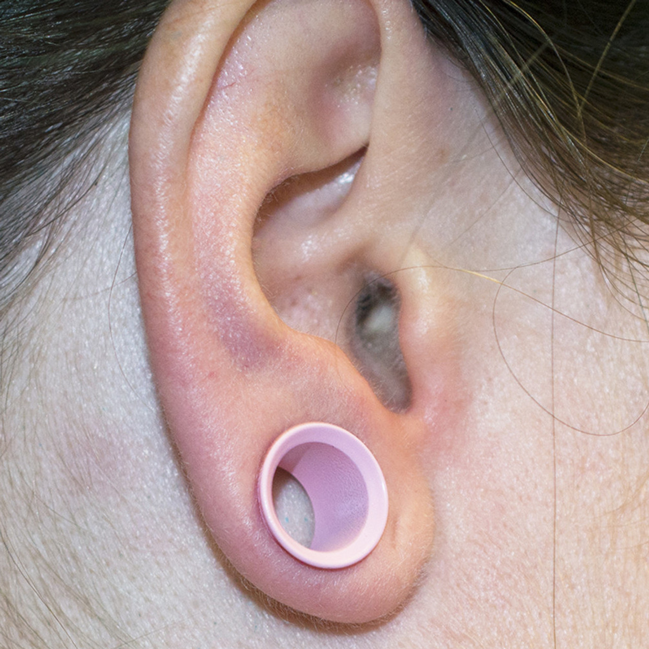 Pink Single Flare Tunnels Ear Gauges