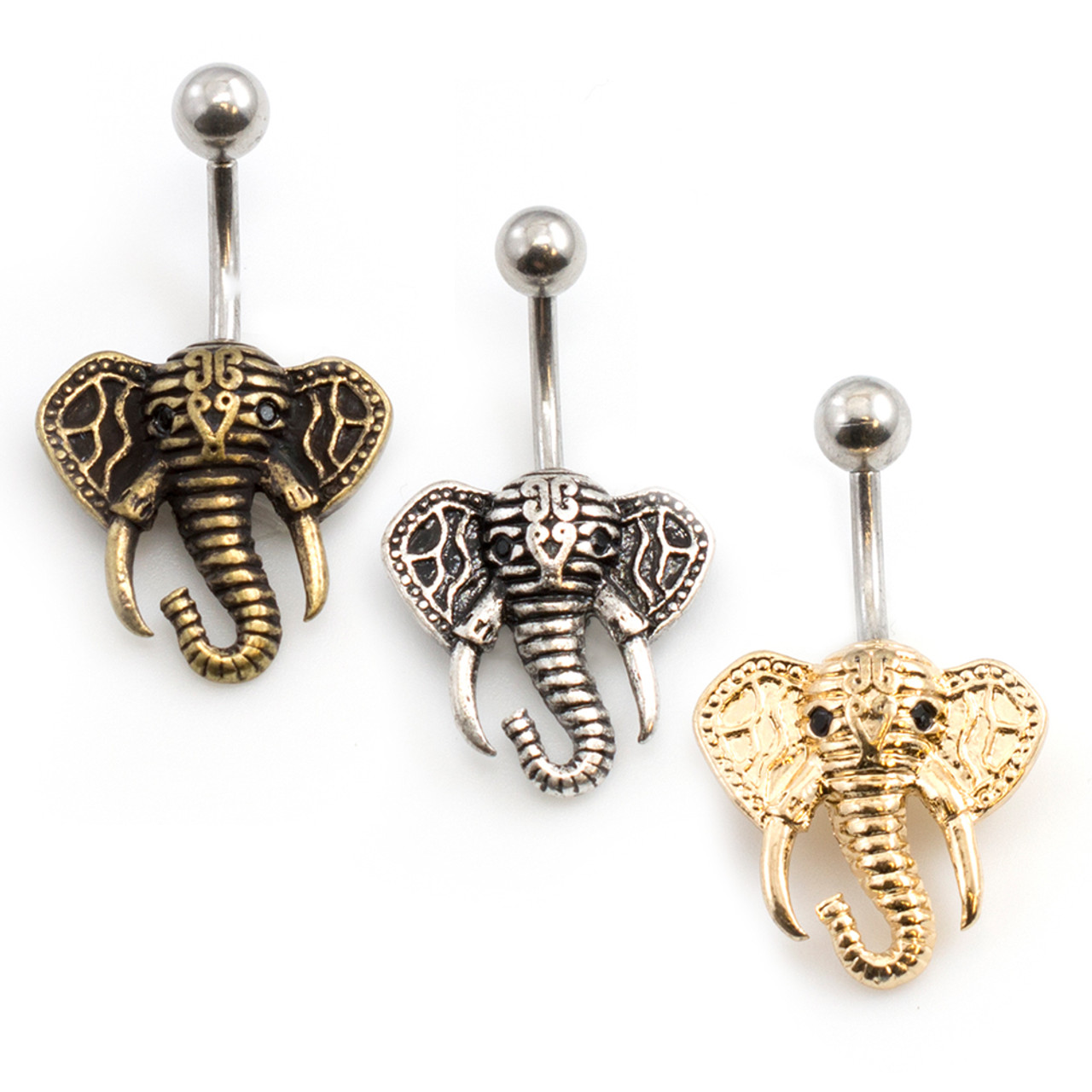 Elephant sales belly ring